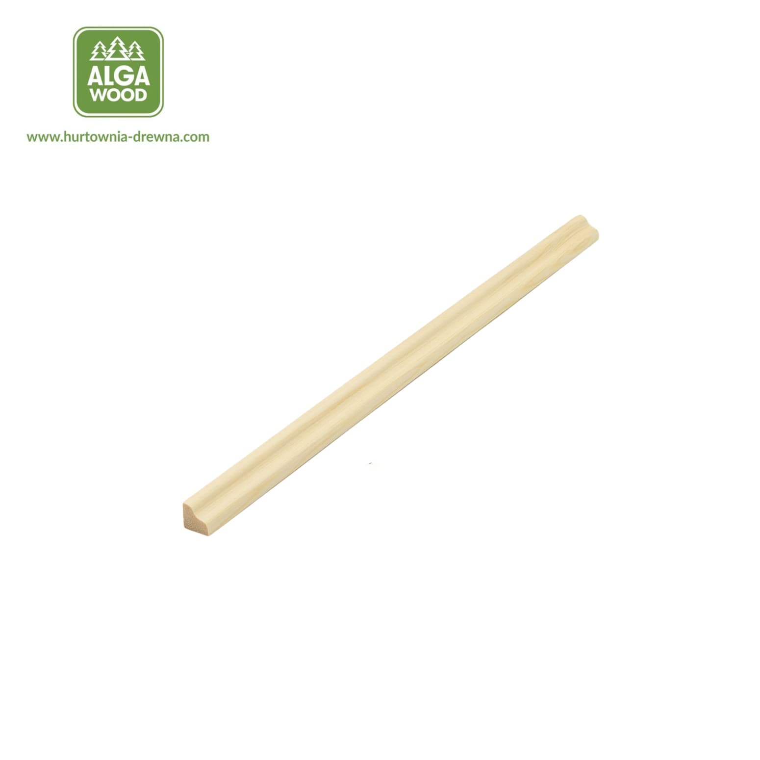 Concave pine quarter round 12×12