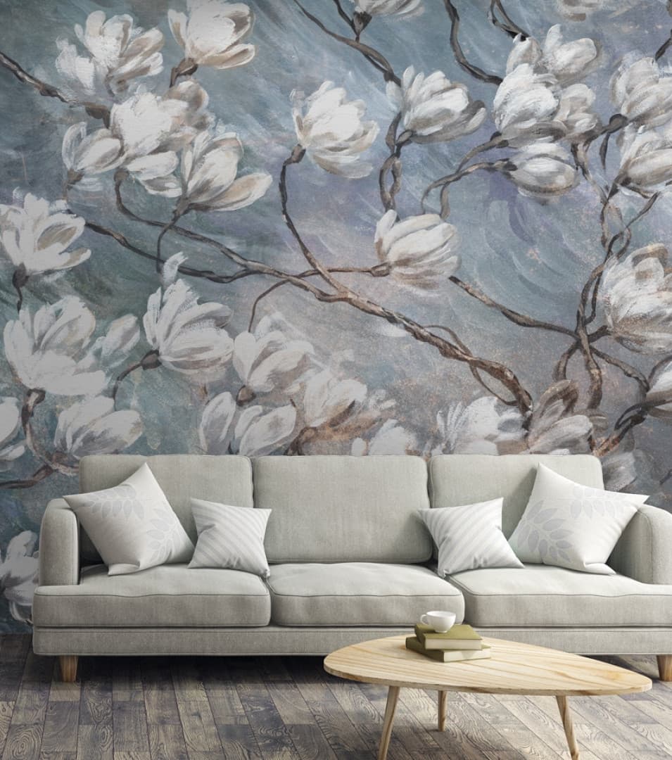 Papier peint Blue magnolia