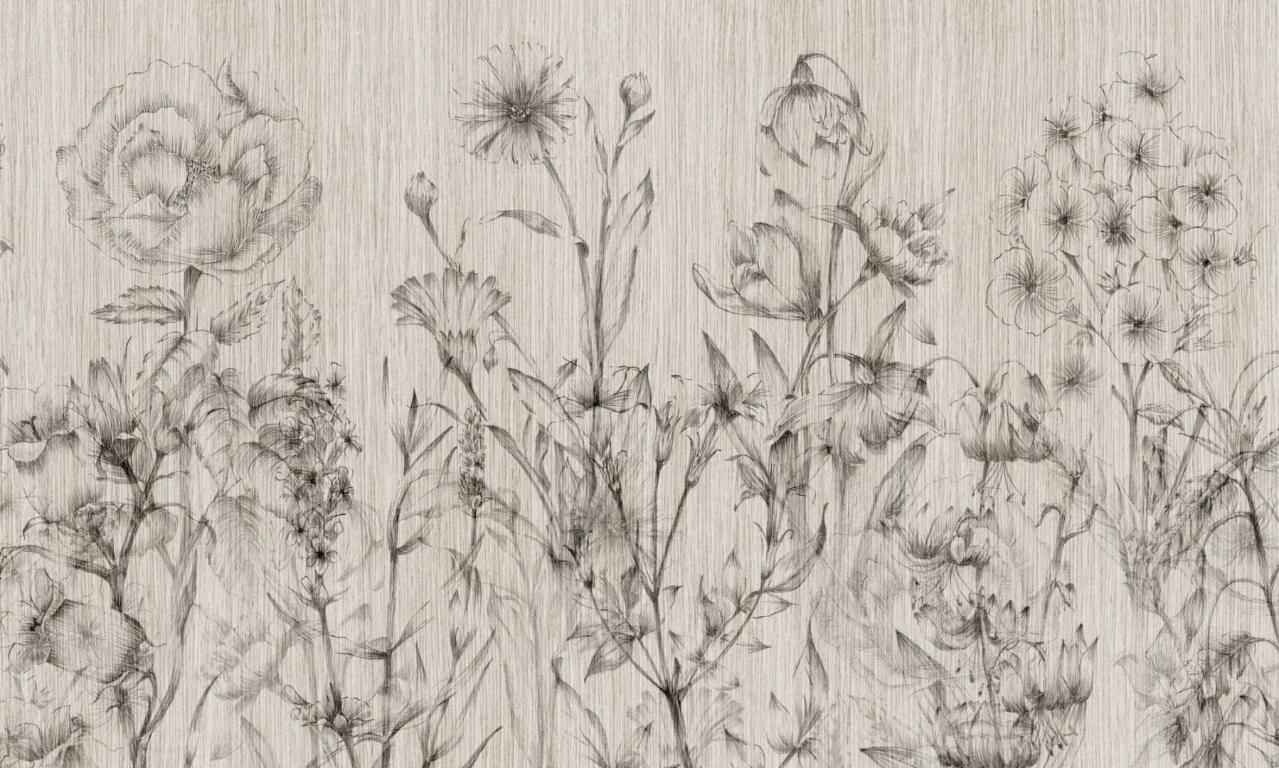 Papier peint Floral pencil – Rauv