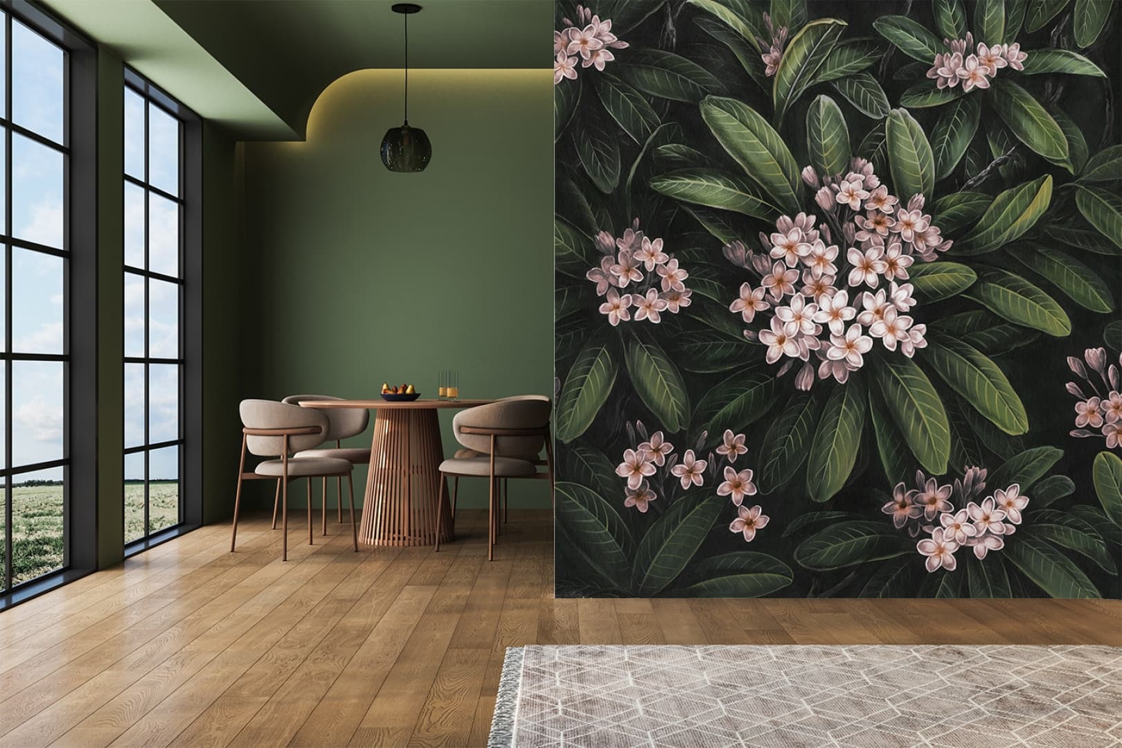 Papier peint Frangipani