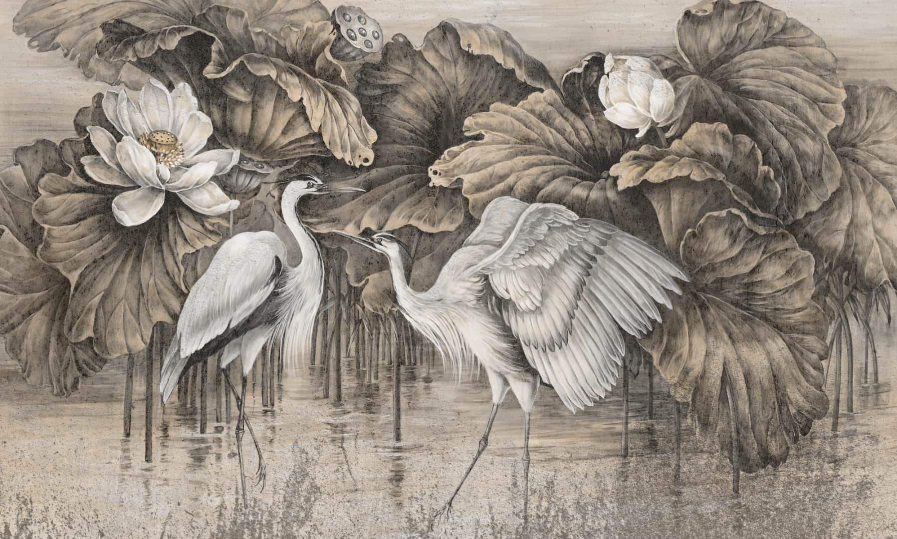 Papier peint Heron haze 2 – Rauv