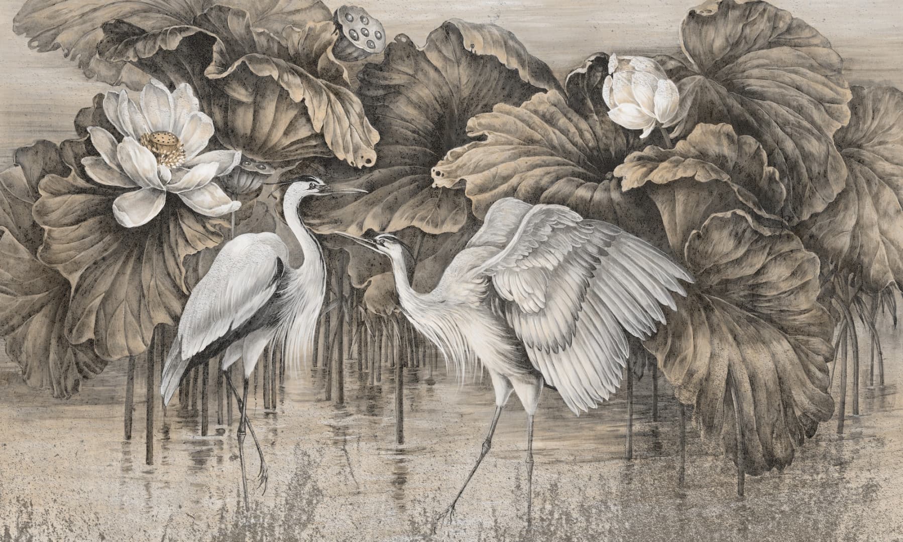 Papier peint Heron haze 2 – Rauv