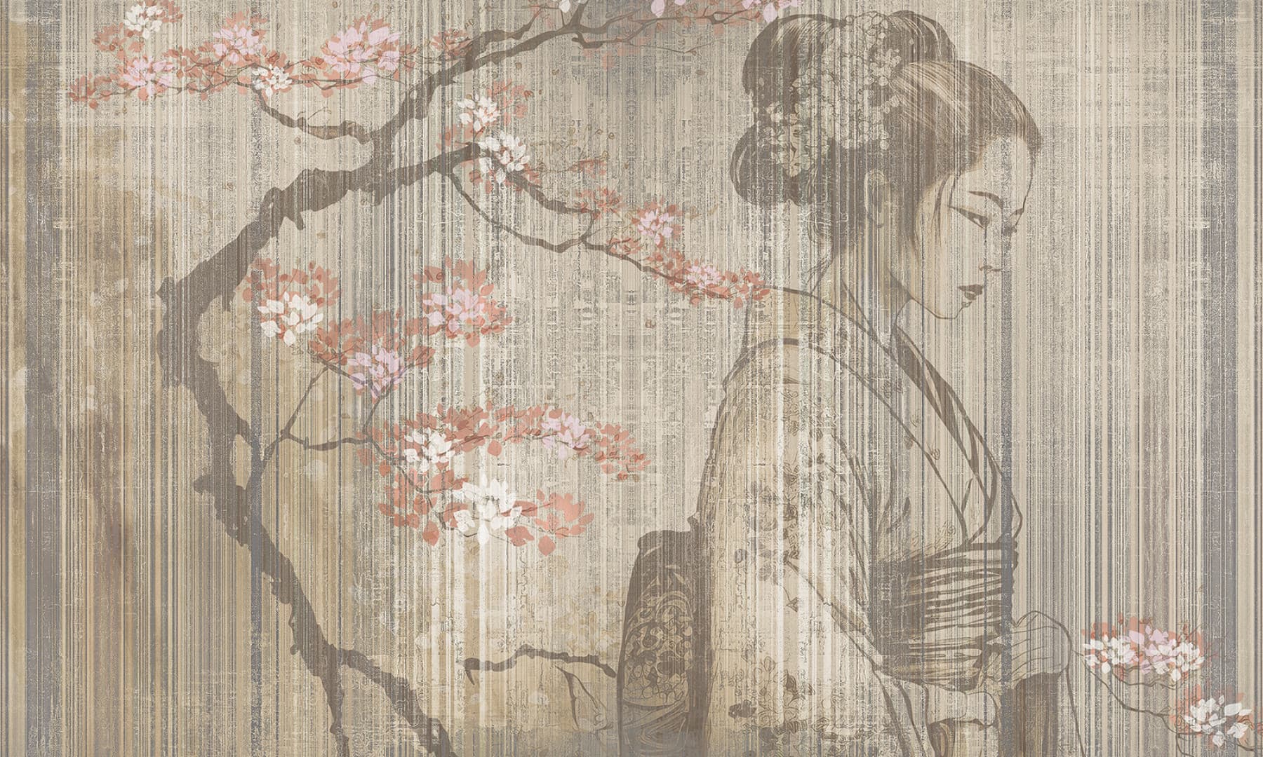 Papier peint Japanese cherry tree – Rauv