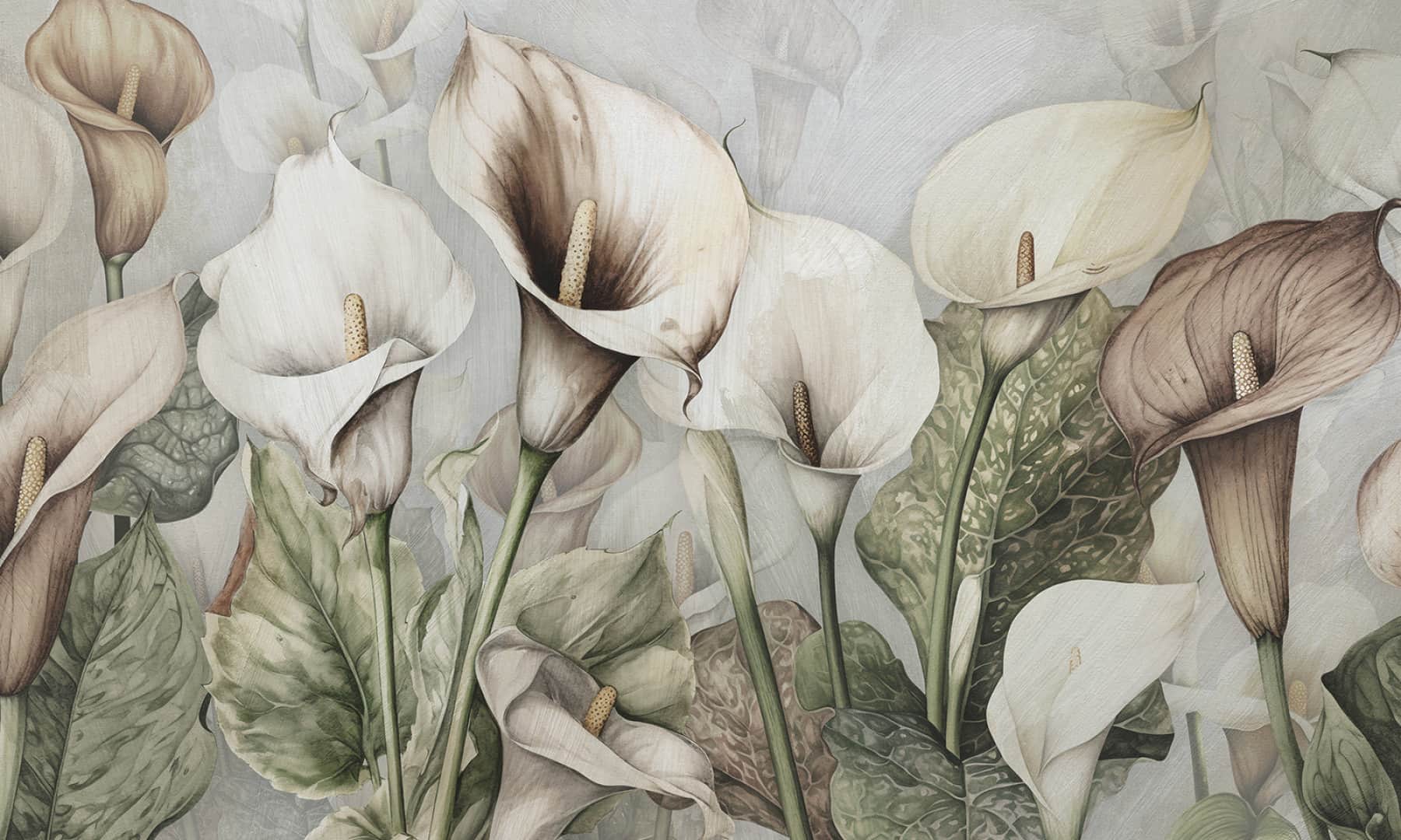 Lyrical garden wallpaper