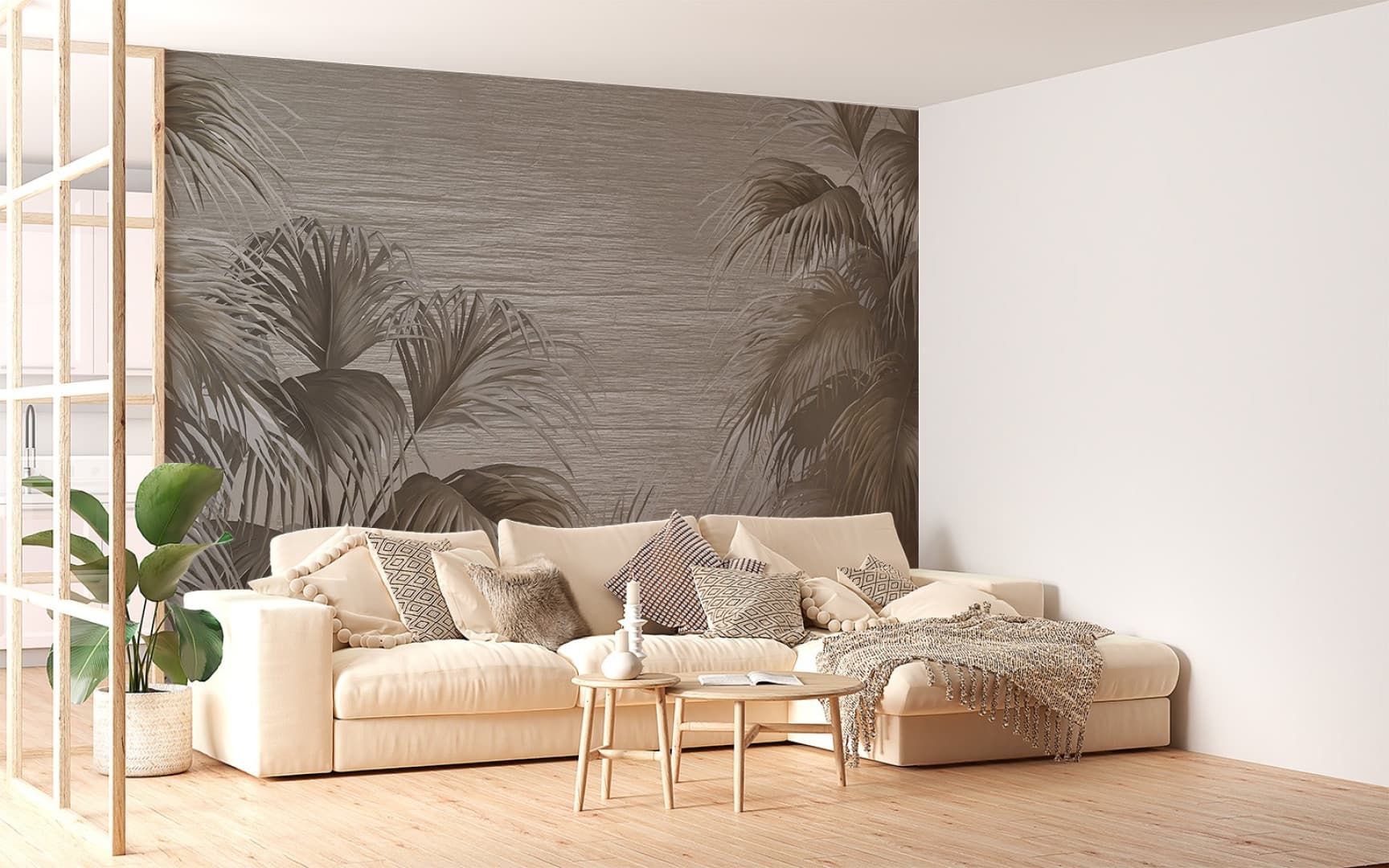 Papier peint Palm peace 2