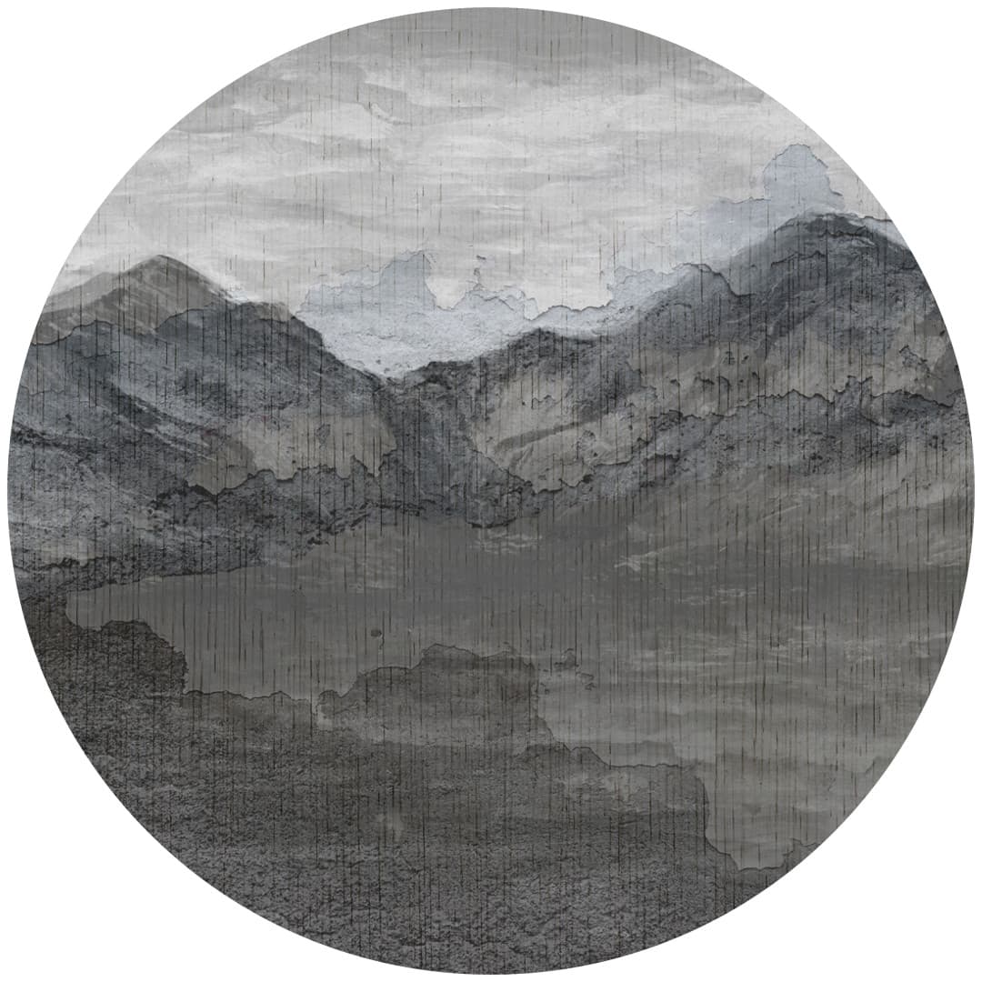 Papier peint cercle Bulky Peaks – Rauv
