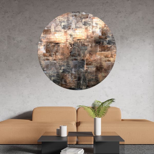 Papier peint cercle Canvas District 2