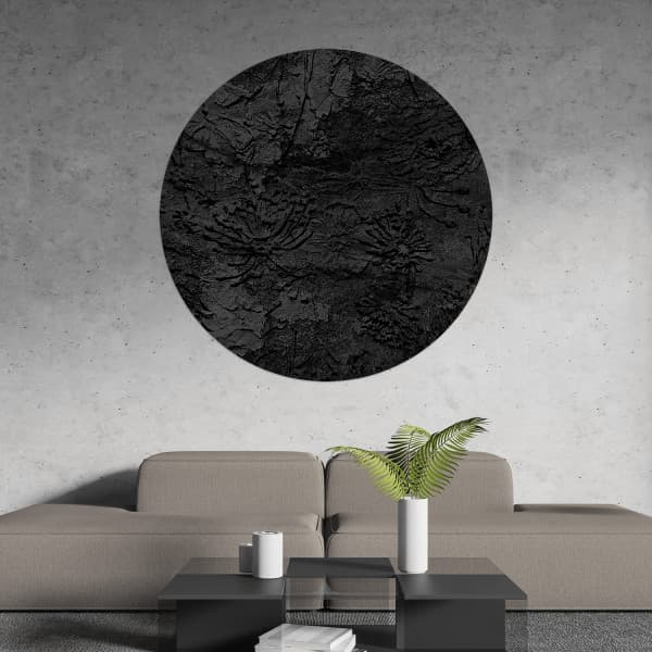 Papier peint cercle Carbon Haze