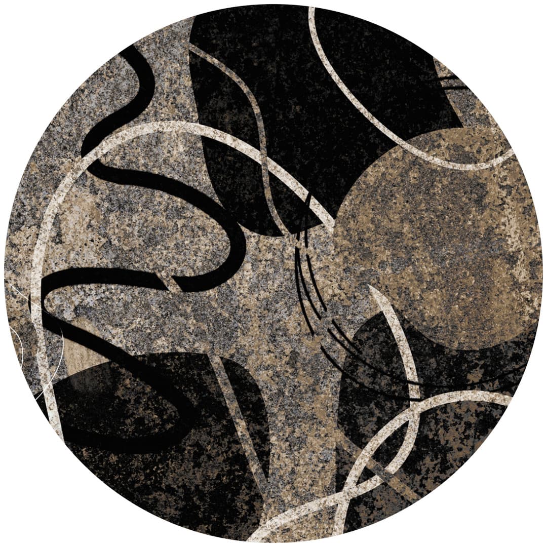 Papier peint cercle Fade Signal 2 – Rauv