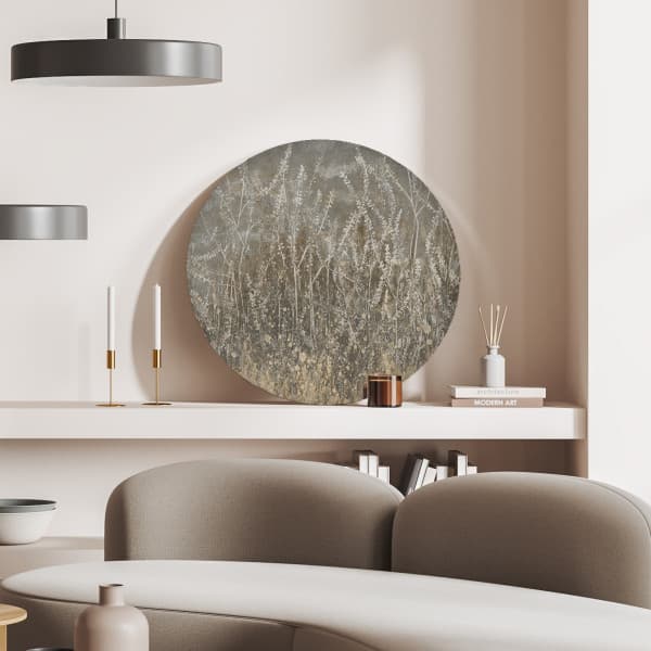 Papier peint cercle Golden Reeds