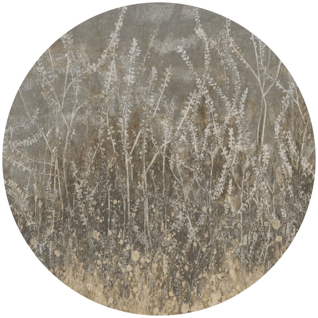 Papier peint cercle Golden Reeds – Rauv