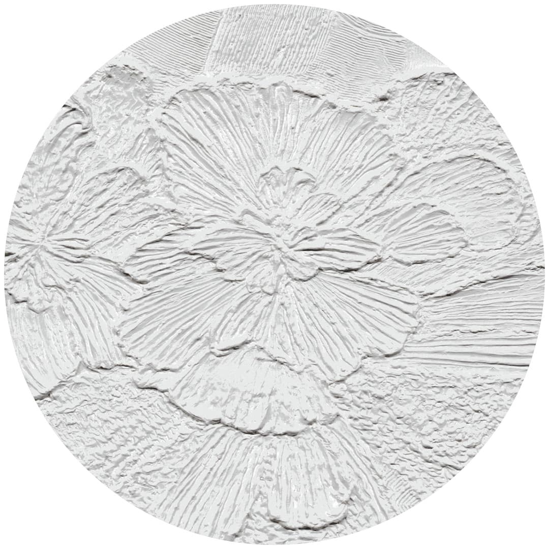 Papier peint cercle Gypsum Petals 2 – Rauv