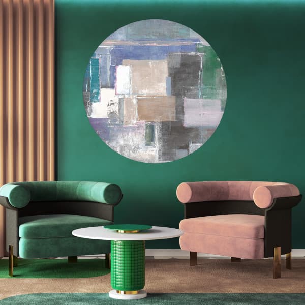 Papier peint cercle Memory Frame