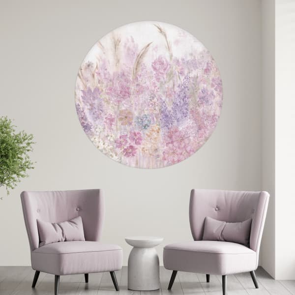 Papier peint cercle Passion Flowers 4
