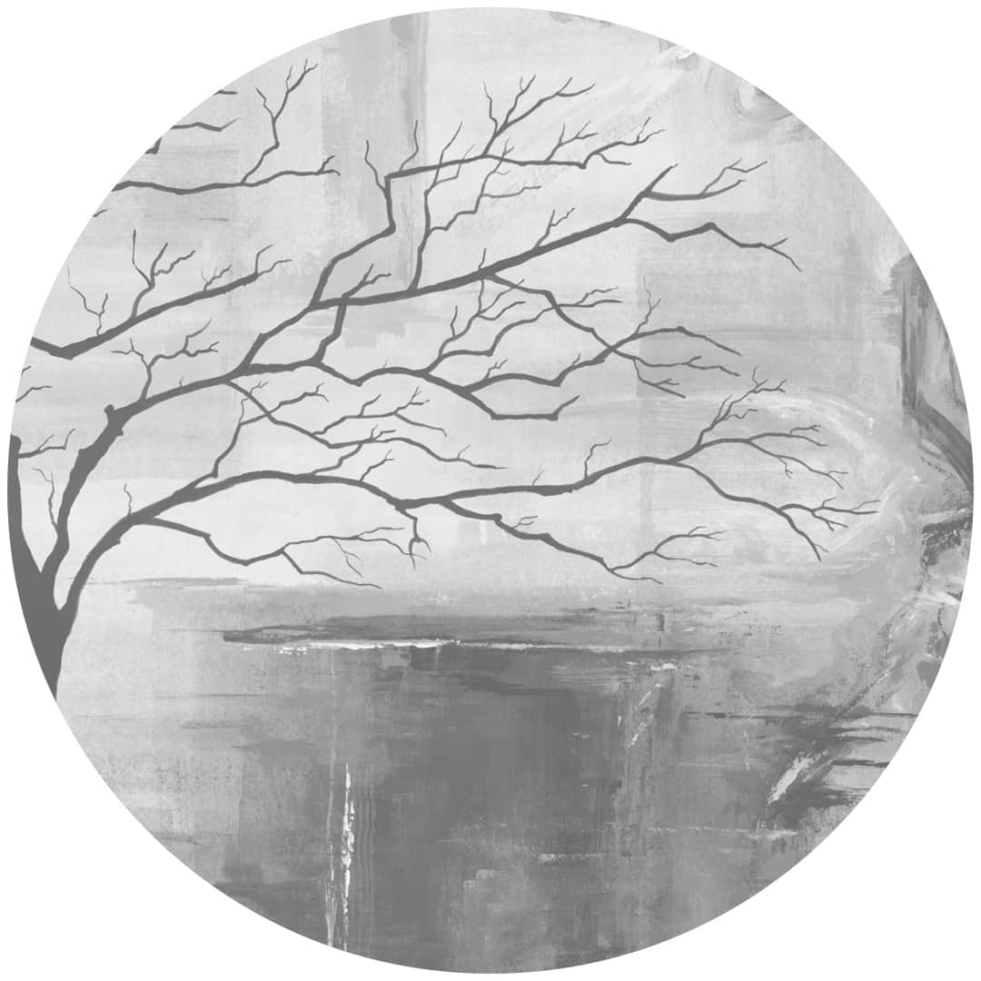 Papier peint cercle Shadow Crown 3 – Rauv