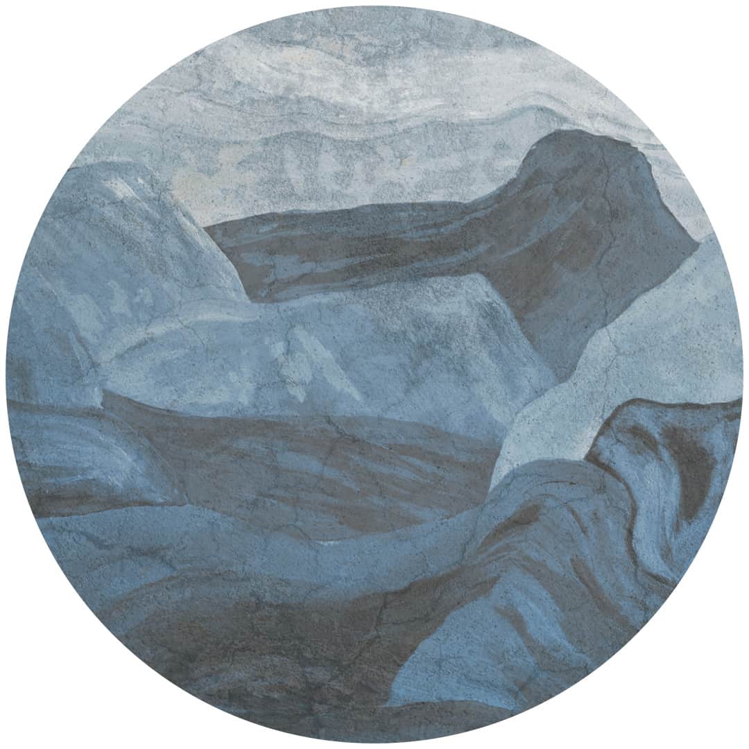 Papier peint cercle Stone Flow 3 – Rauv