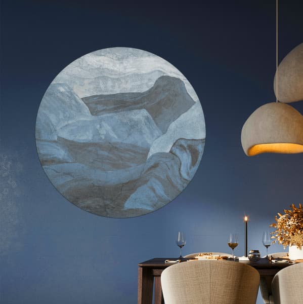 Papier peint cercle Stone Flow 3