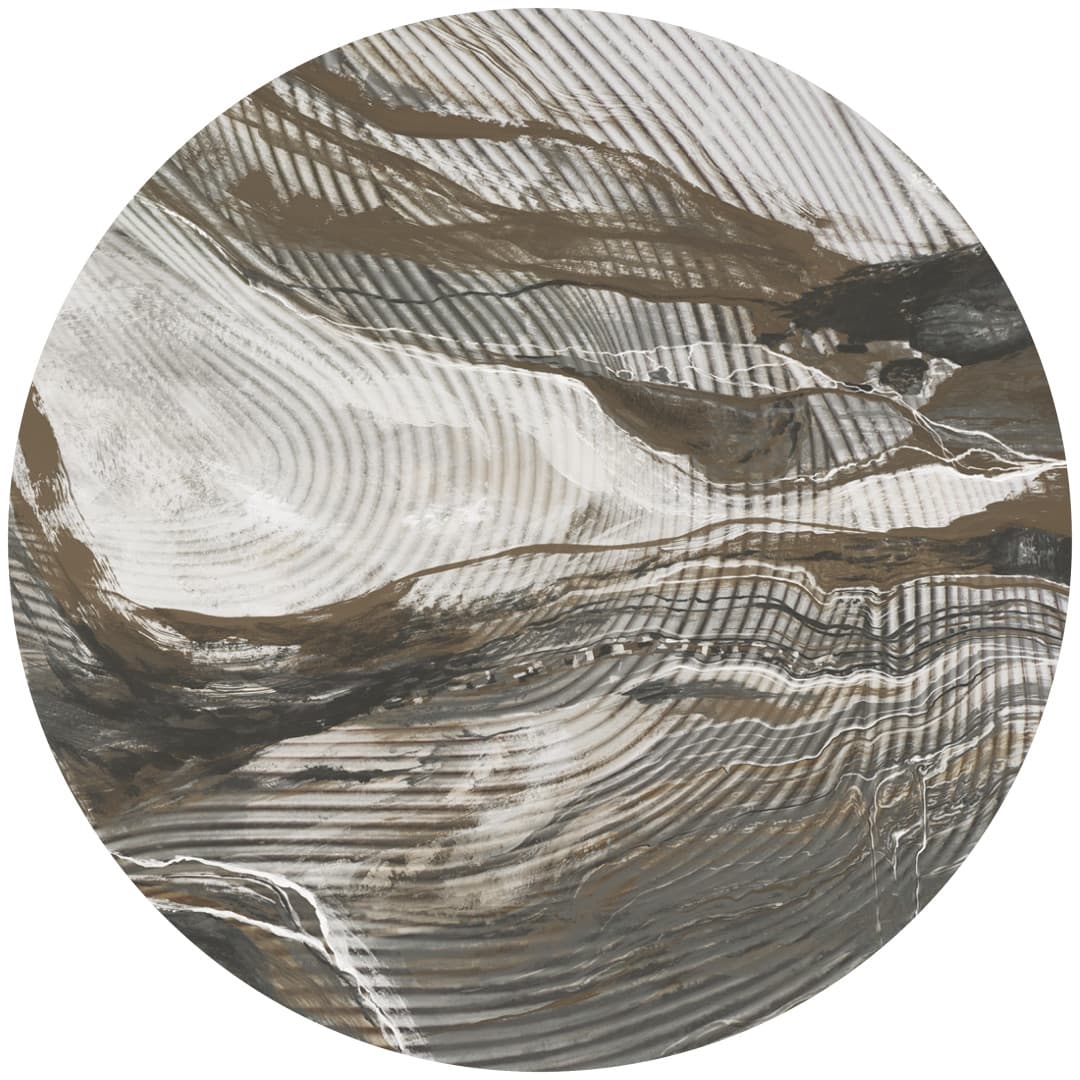 Papier peint cercle Wave Lines – Rauv