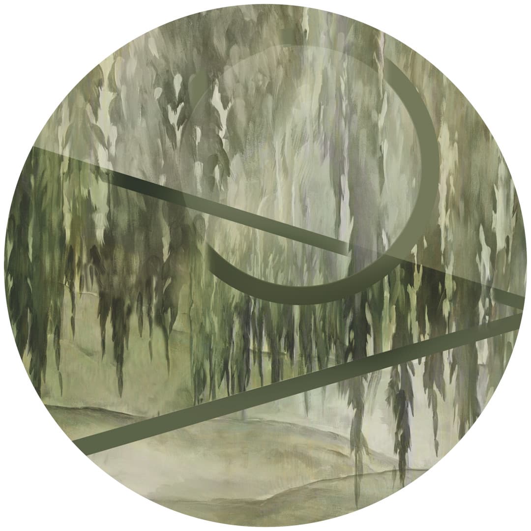 Papier peint cercle Willow 3 – Rauv