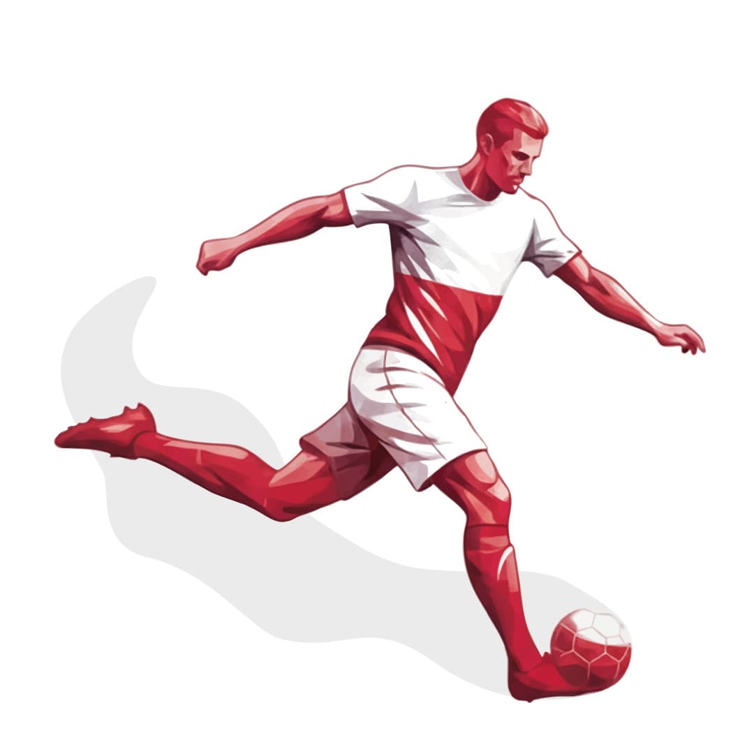 Footballer wall sticker