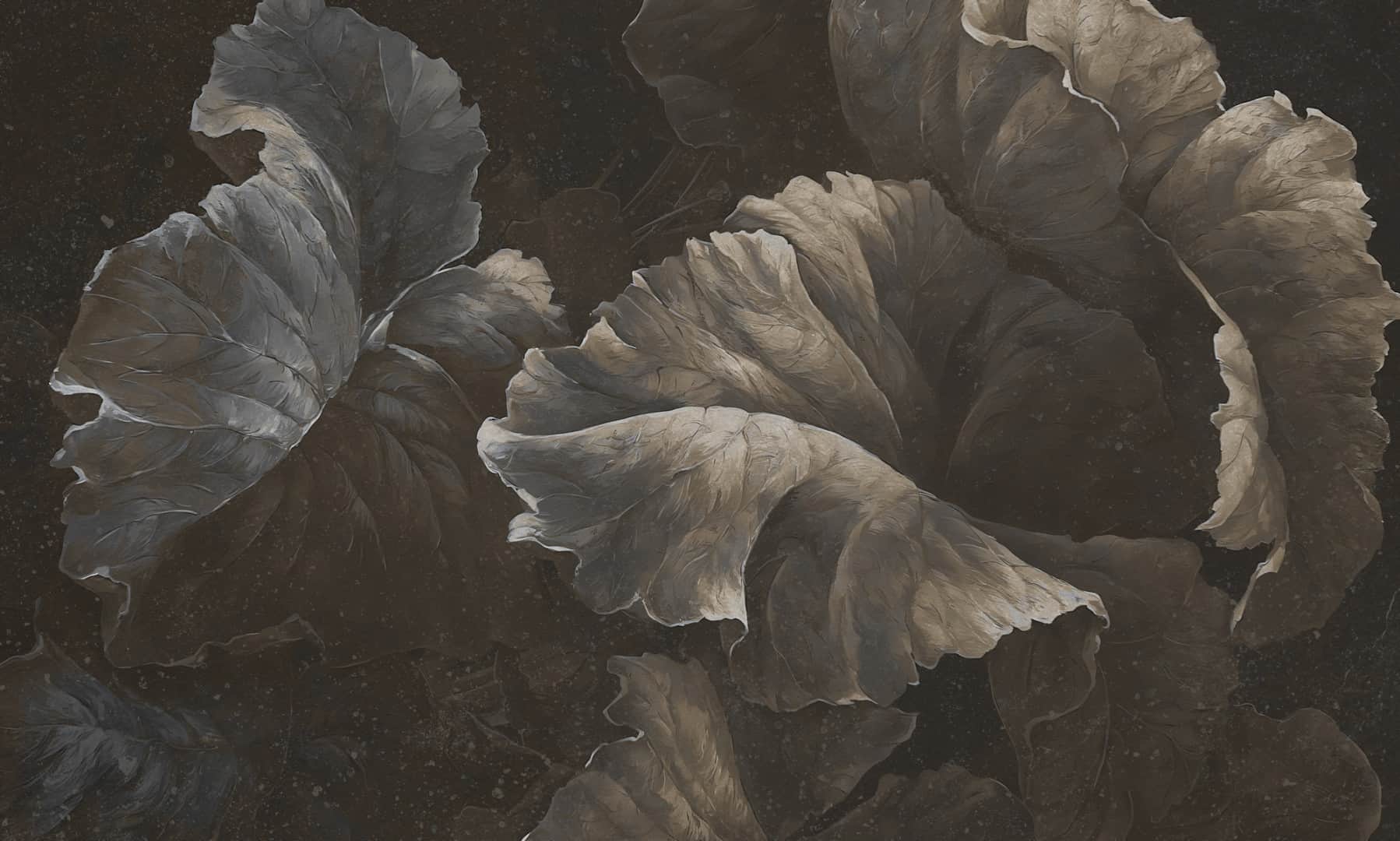 Wave leaf 2 wallpaper