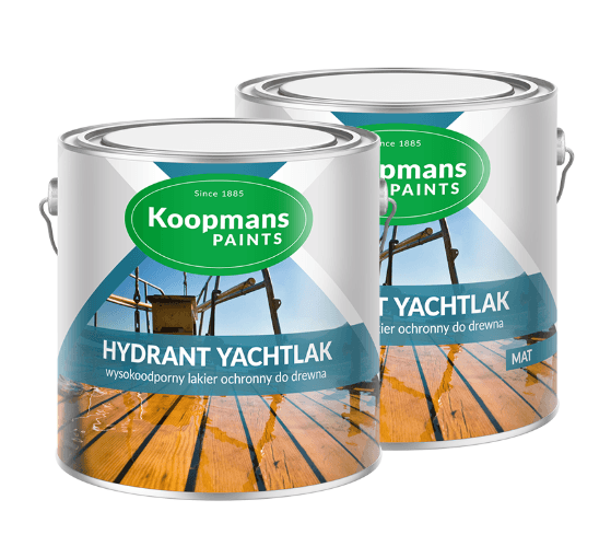 Koopmans HYDRANT YACHTLAK 2,5L – Vernis de protection du bois pour conditions météorologiques difficiles – AlgaWood