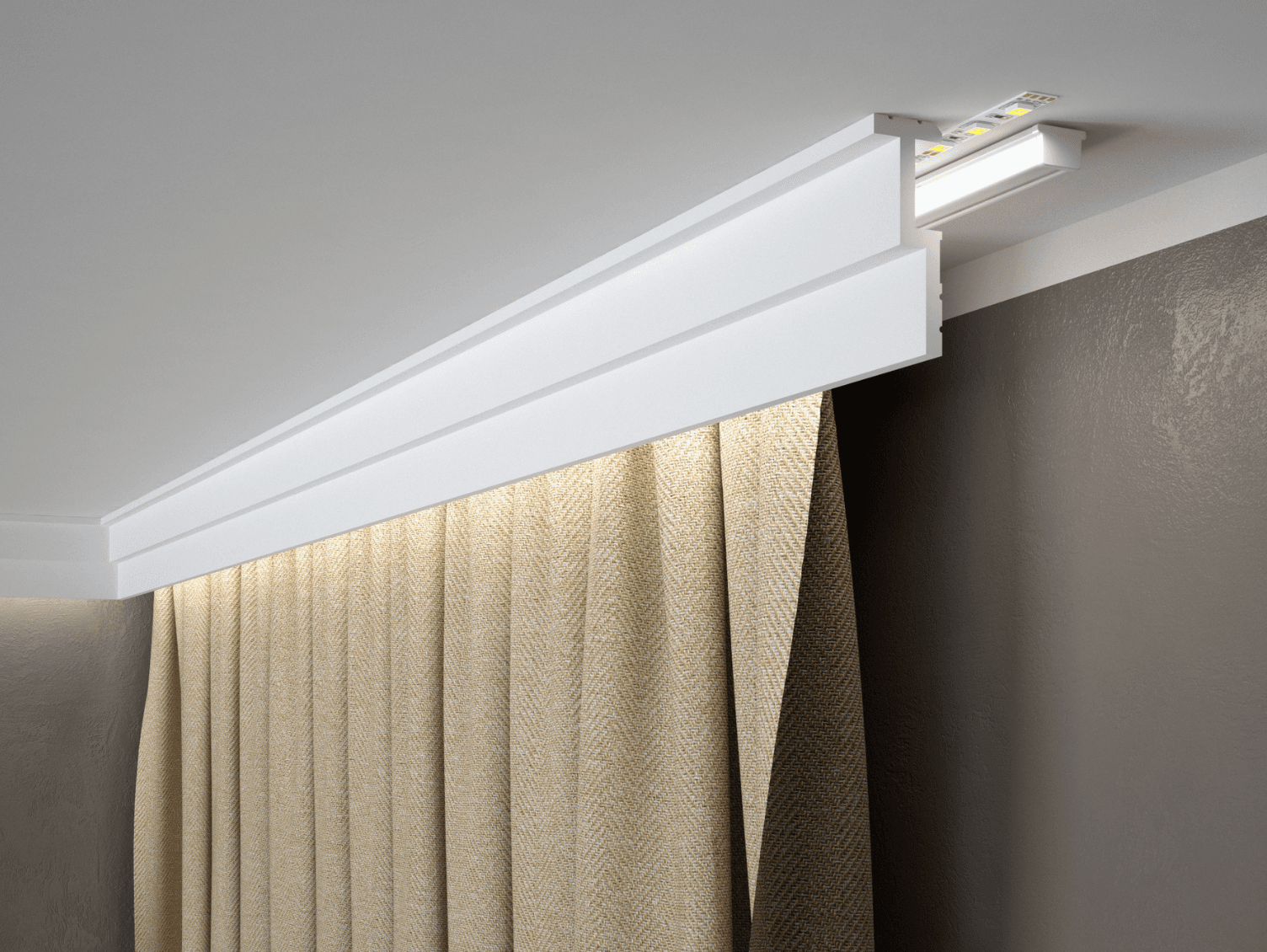 QL024 Curtain rail cover