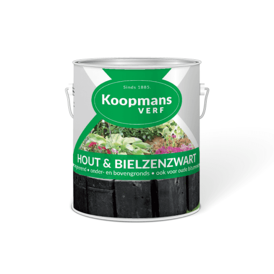 KOOPMANS HOUT & BIELZENZWART 2,5L UV – Produit bitumineux de protection du bois – AlgaWood