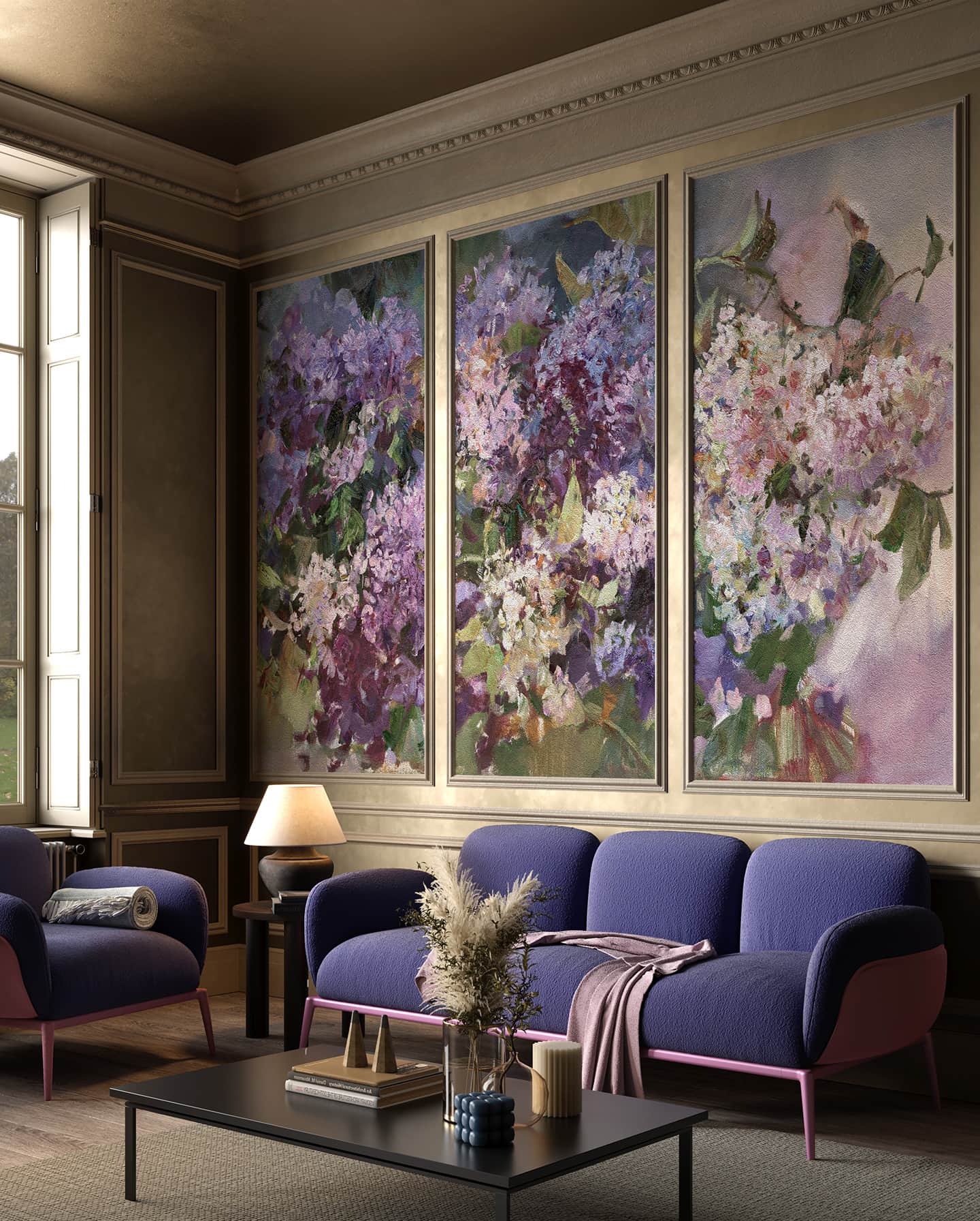 Papier peint Violet