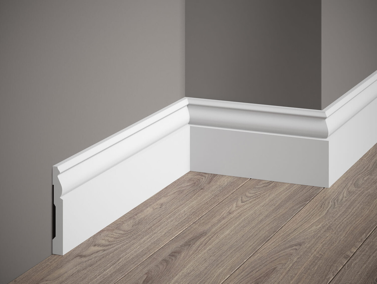 Plinthe design extrêmement fin Mardom MD094P laqué